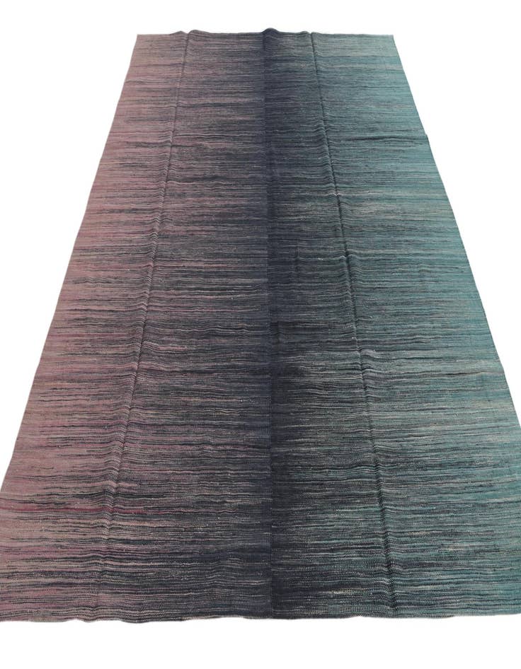 Detail image of 7' 9 x 9' 6  Hand Woven Kilim Modern Wool Rug