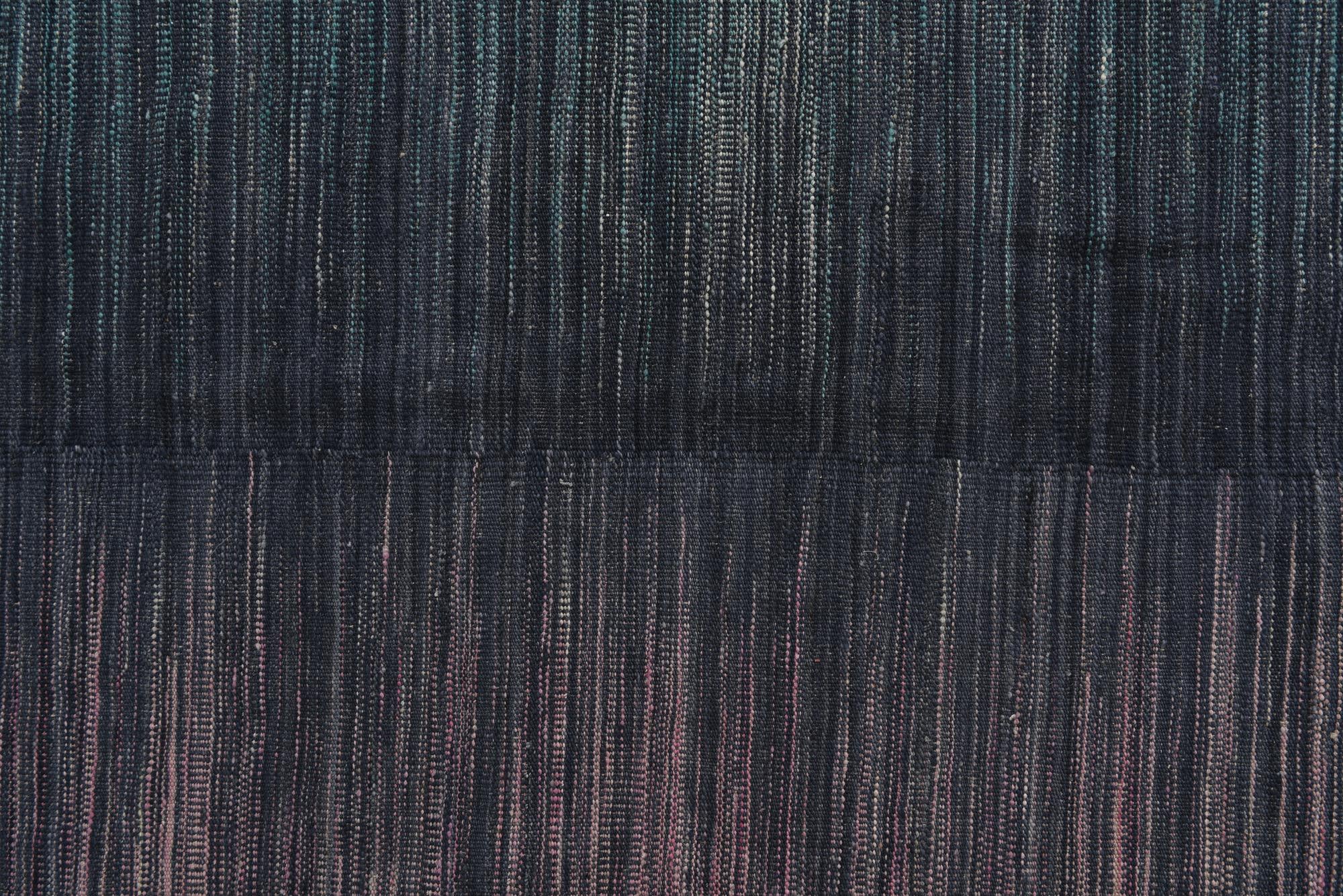 7' 9 x 9' 6 Hand Woven Kilim Modern Wool Rug