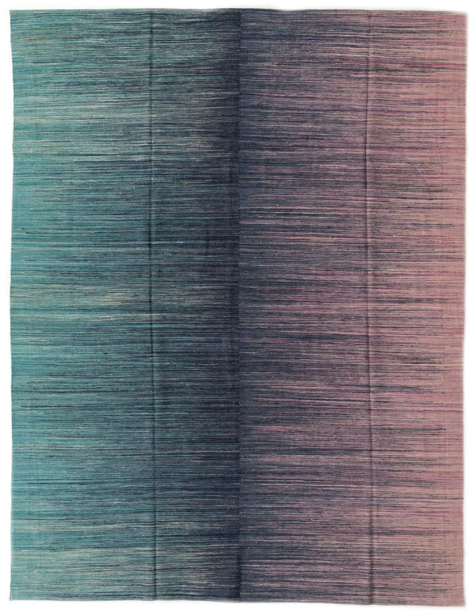 7' 9 x 9' 6 Hand Woven Kilim Modern Wool Rug