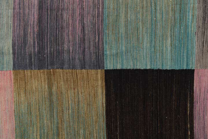 8' 9 x 11' 7 Hand Woven Kilim Modern Wool Rug