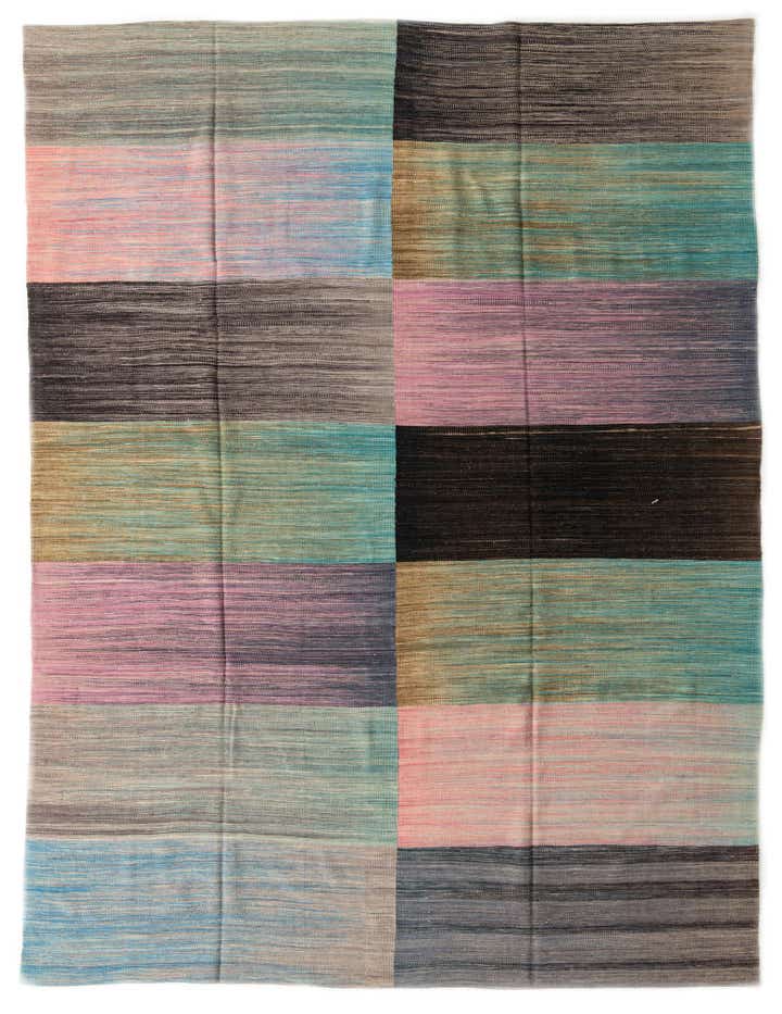 8' 9 x 11' 7 Hand Woven Kilim Modern Wool Rug