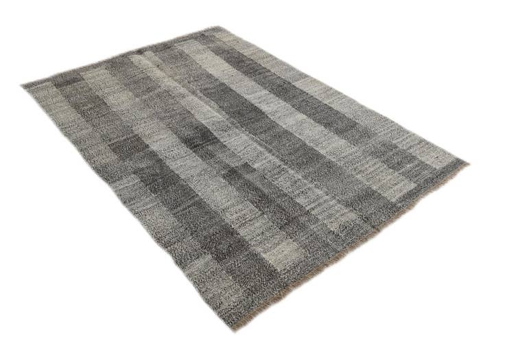 Detail image of 4' 9 x 6' 9 Hand Woven Kilim Modern Wool Rug