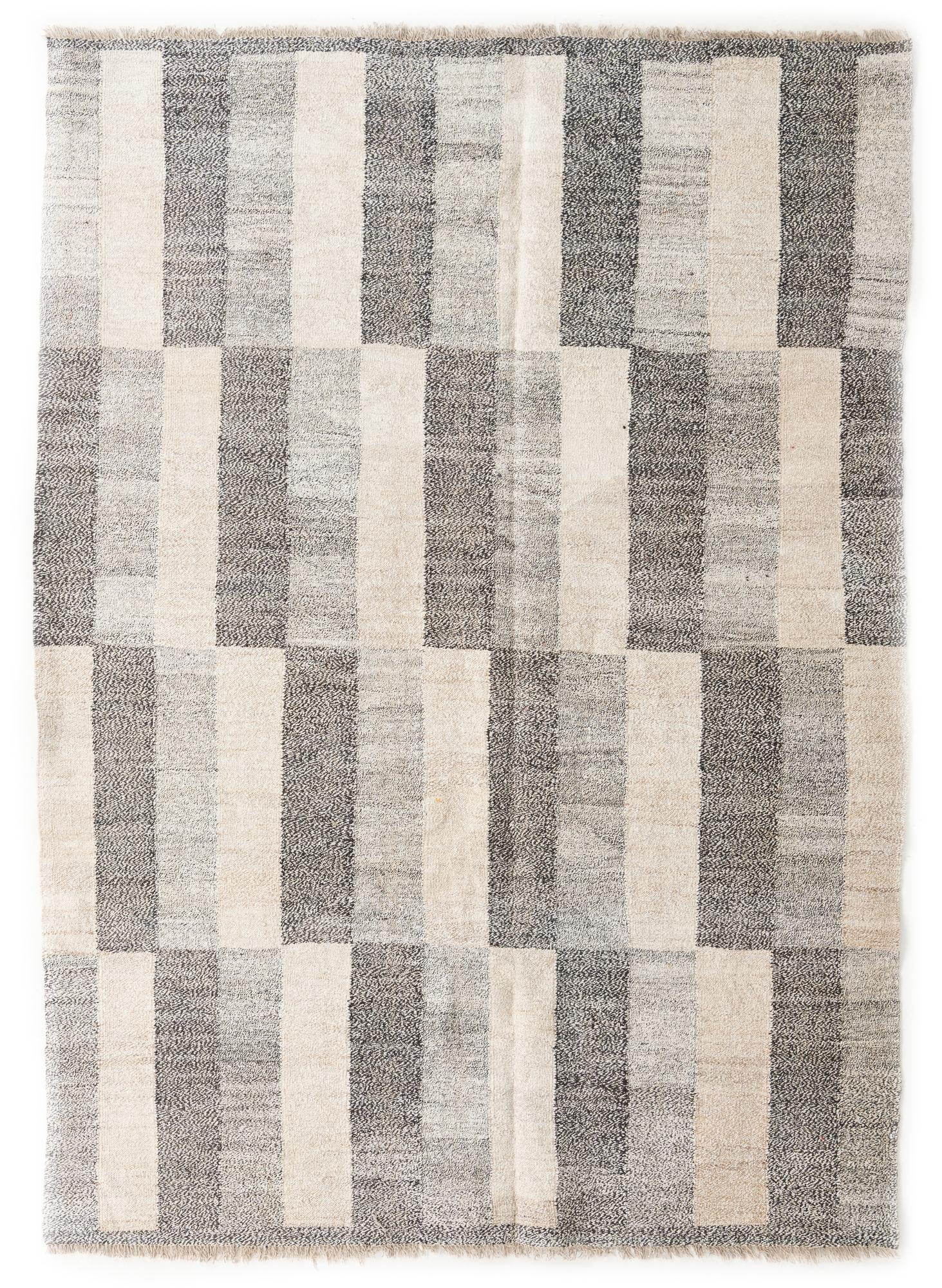 6' 10 x 9' 6 Hand Woven Kilim Modern Wool Rug