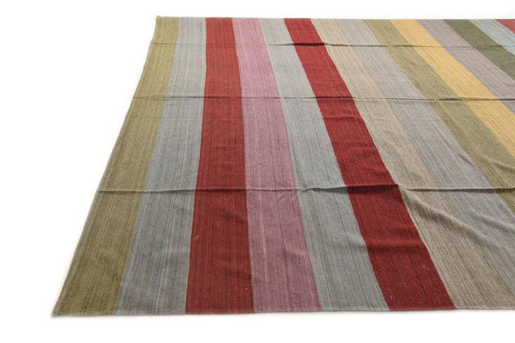 Detail image of 12' 9 x 16' Hand Woven Kilim Modern Wool Rug