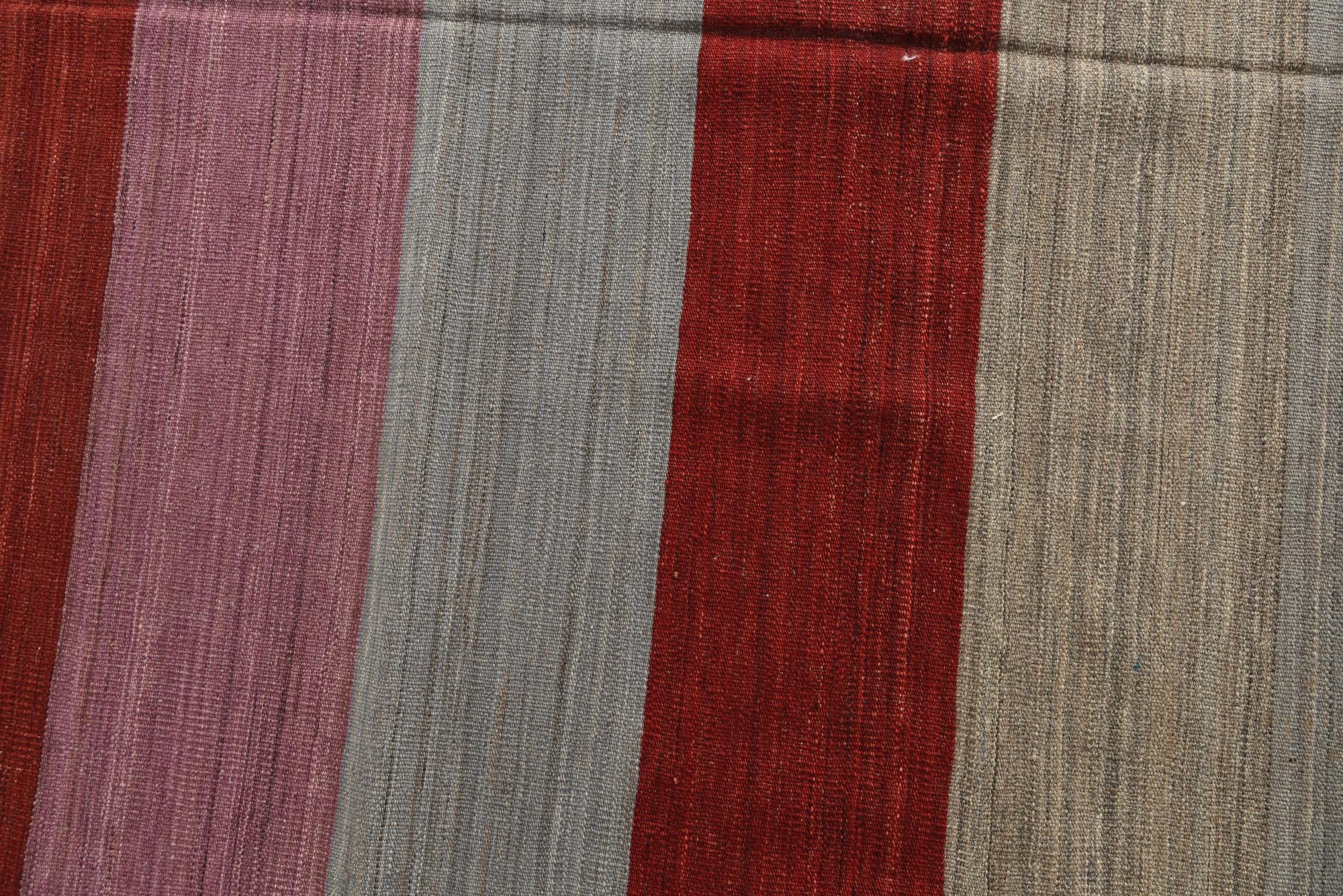 12' 9 x 16' Hand Woven Kilim Modern Wool Rug
