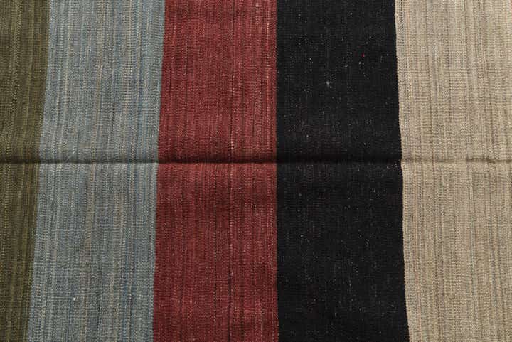 12' 9 x 16' Hand Woven Kilim Modern Wool Rug