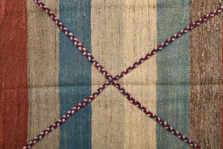 6' 5 x 8' 1 Hand Woven Kilim Modern Wool Rug