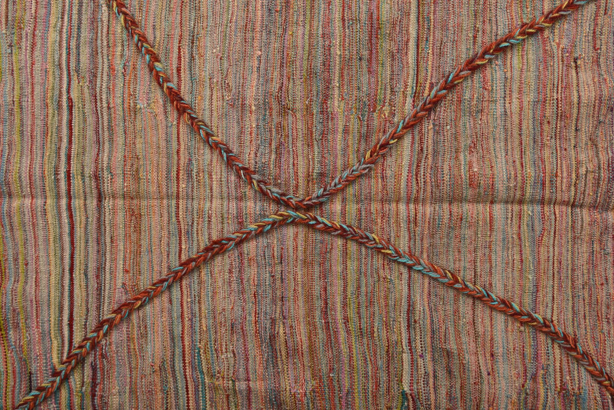 5' 8 x 7' 1 Hand Woven Kilim Modern Wool Rug