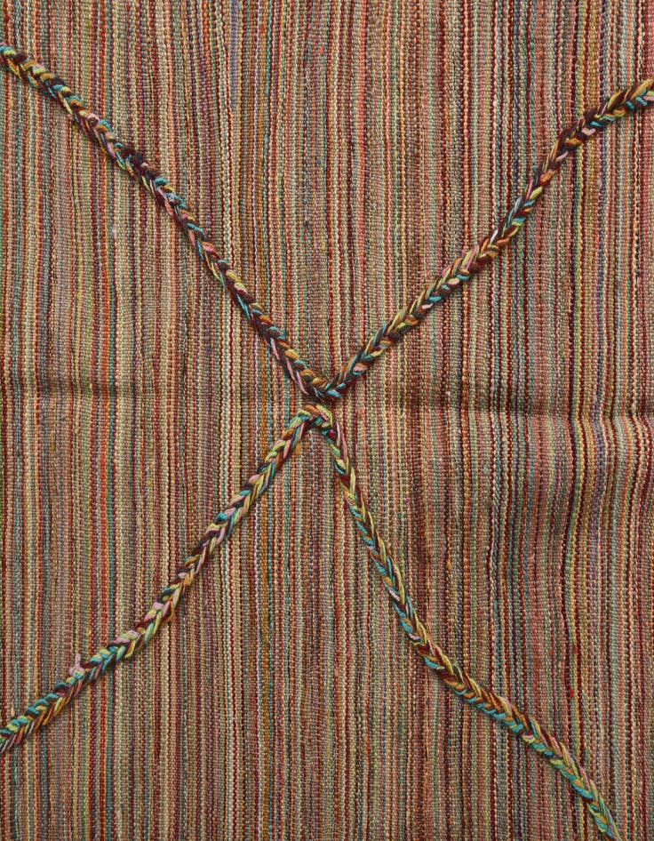 Detail image of 5' 7 x 8'  Hand Woven Kilim Modern Wool Rug