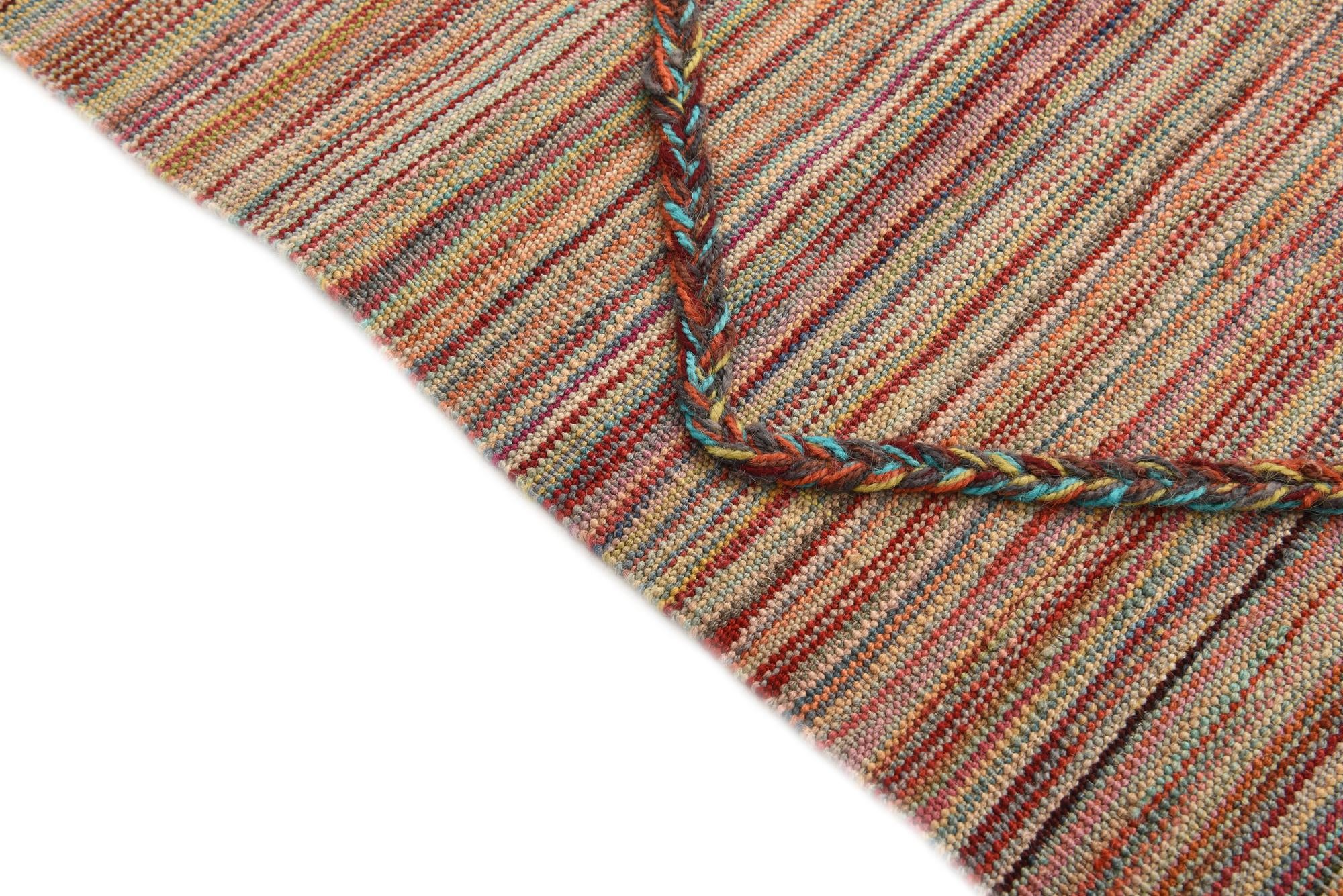 5' 4 x 7' 4 Hand Woven Kilim Modern Wool Rug