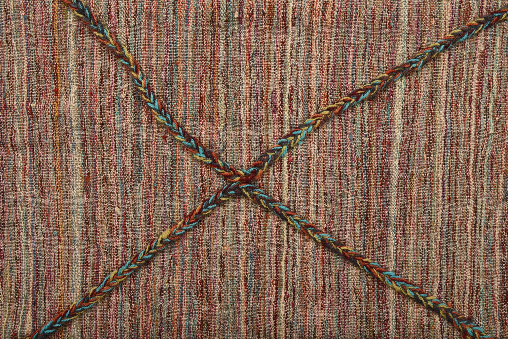 5' 4 x 7' 9 Hand Woven Kilim Modern Wool Rug