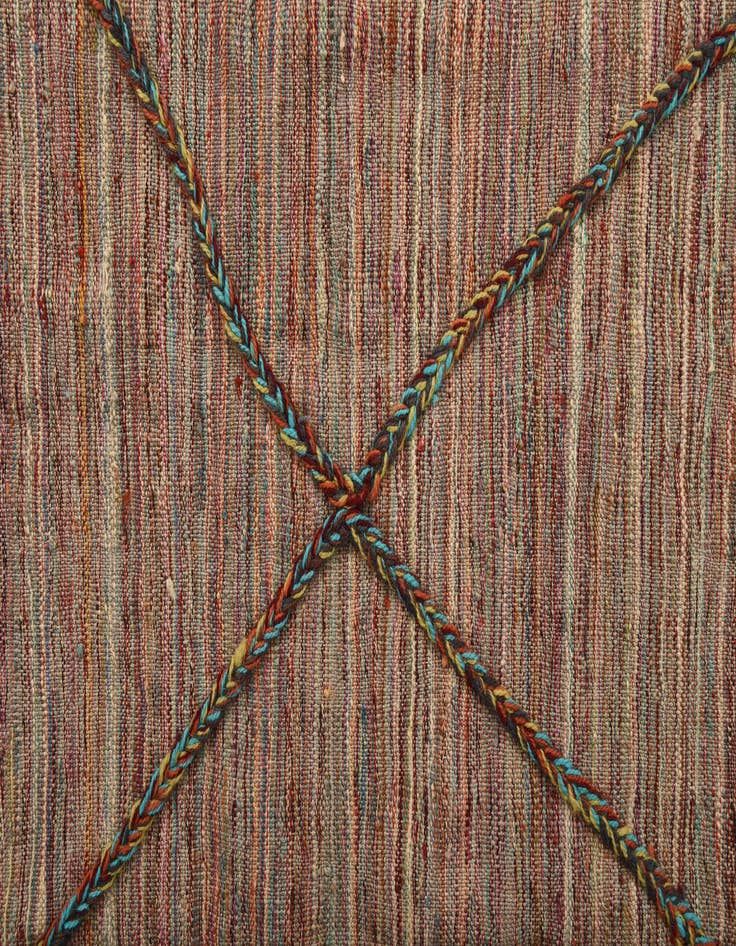 Detail image of 5' 4 x 7' 9  Hand Woven Kilim Modern Wool Rug