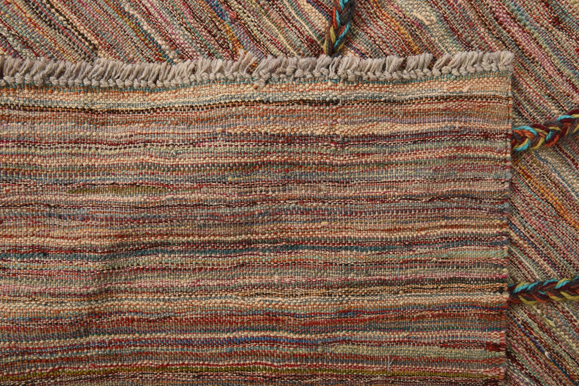 5' 4 x 7' 9 Hand Woven Kilim Modern Wool Rug