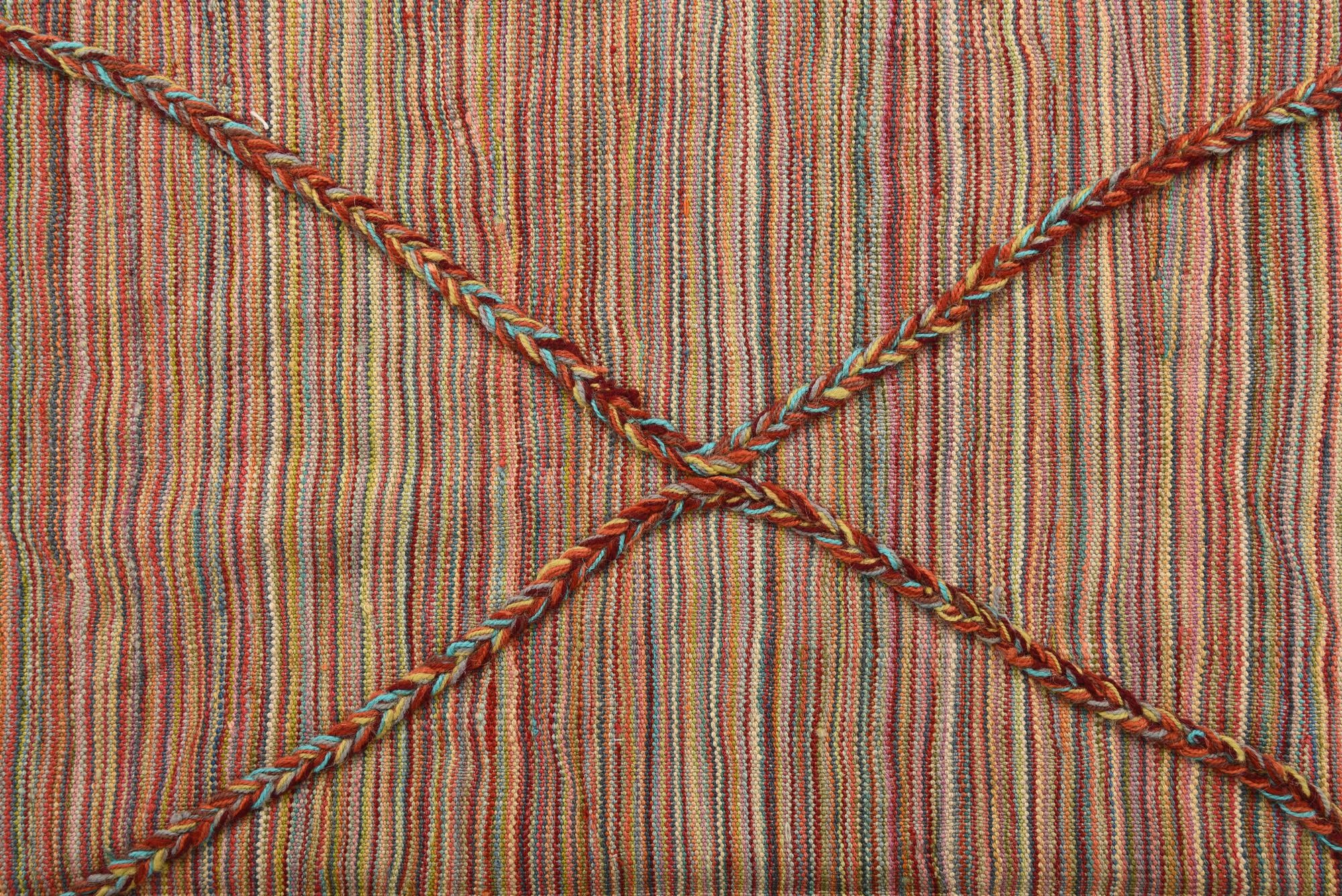 5' 8 x 8' Hand Woven Kilim Modern Wool Rug