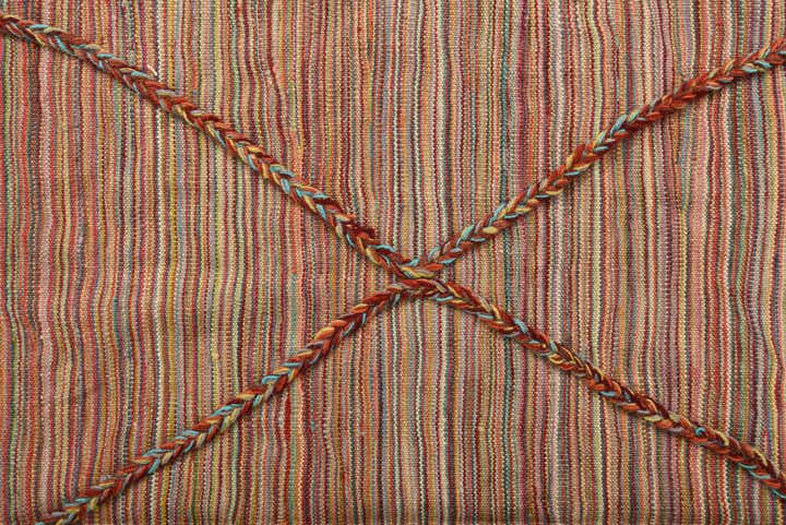 5' 8 x 8' Hand Woven Kilim Modern Wool Rug