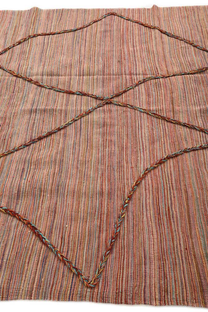 5' 10 x 8' 5 Hand Woven Kilim Modern Wool Rug