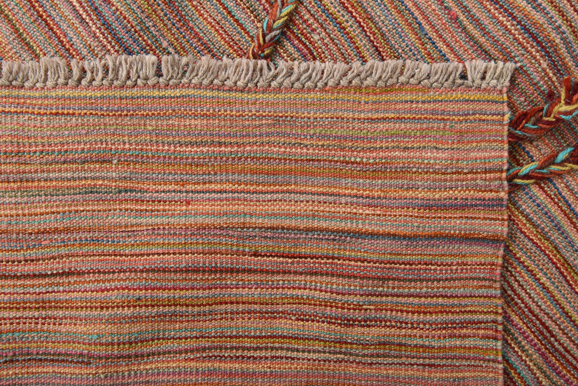 5' 10 x 8' 5 Hand Woven Kilim Modern Wool Rug