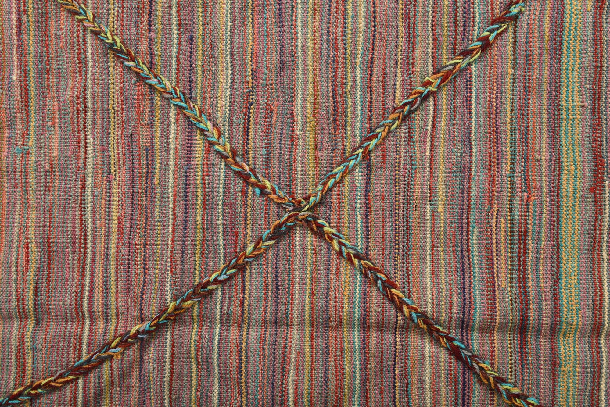 6' x 7' 10 Hand Woven Kilim Modern Wool Rug