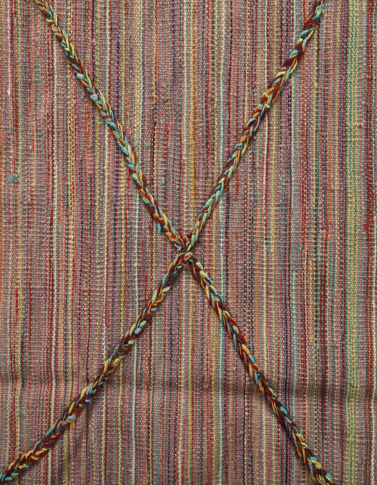 Detail image of 6' x 7' 10  Hand Woven Kilim Modern Wool Rug