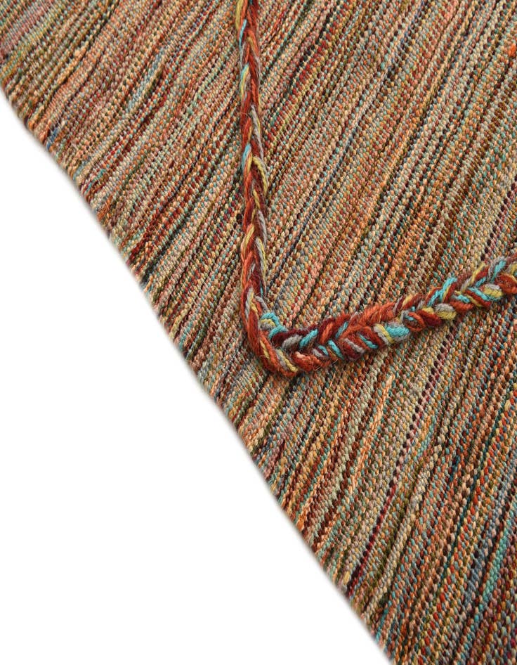 Detail image of 4' 4 x 6' 6 Hand Woven Kilim Modern Wool Rug