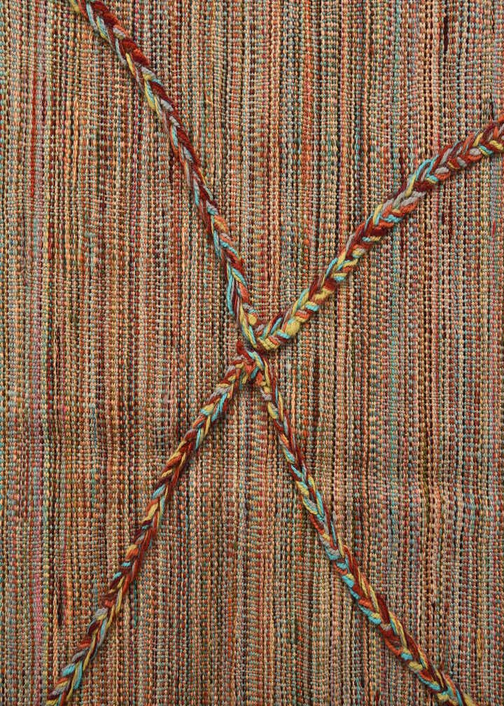 4' 4 x 6' 6 Hand Woven Kilim Modern Wool Rug