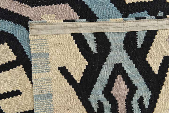 6' 2 x 7' 8 Hand Woven Kilim Modern Wool Rug