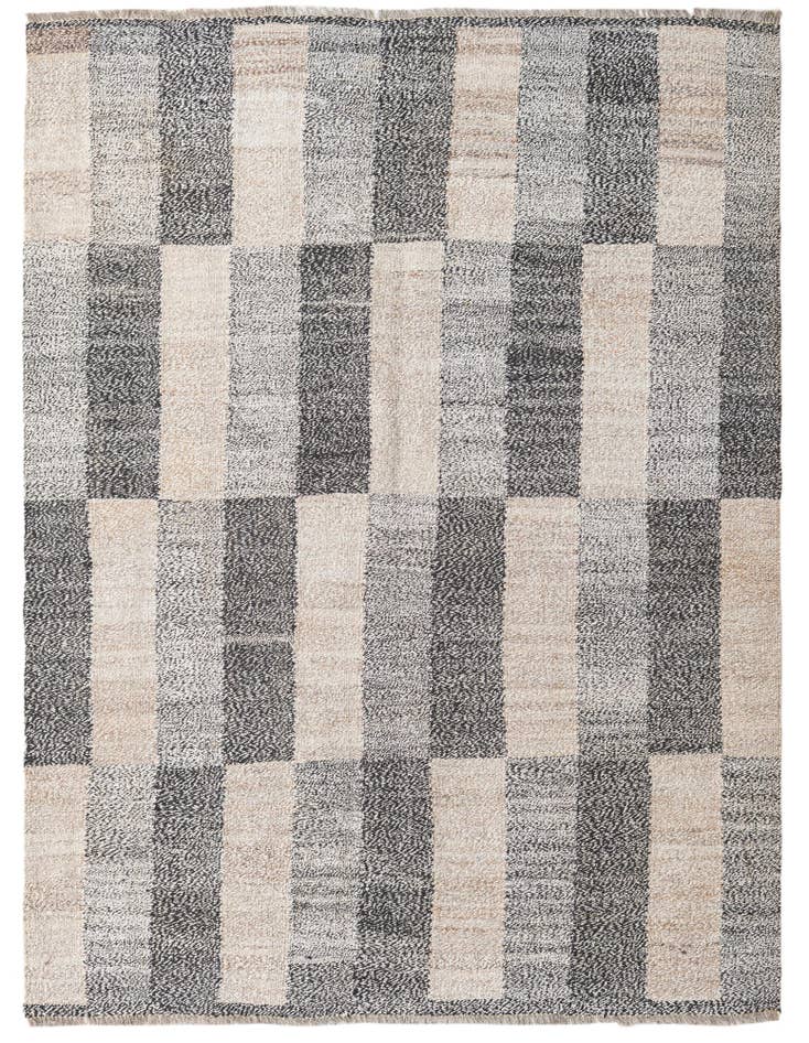 Detail image of 4' 10 x 6' 4 Hand Woven Kilim Modern Wool Rug