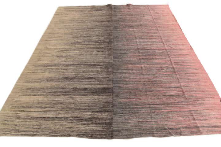 8' x 9' 7 Hand Woven Kilim Modern Wool Rug