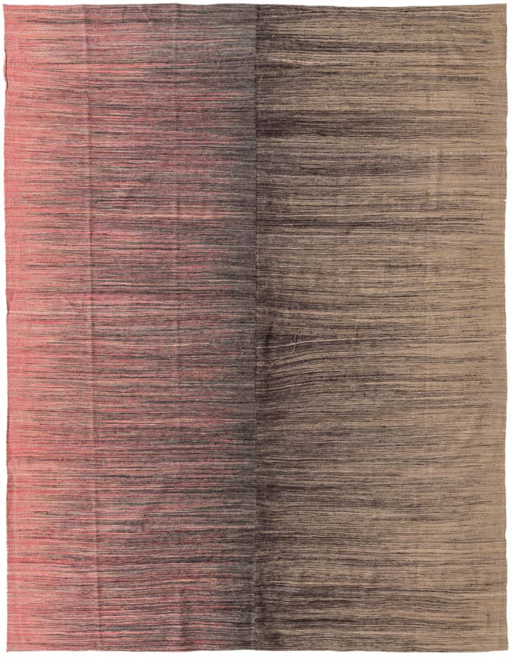 Detail image of 8' x 9' 7 Hand Woven Kilim Modern Wool Rug