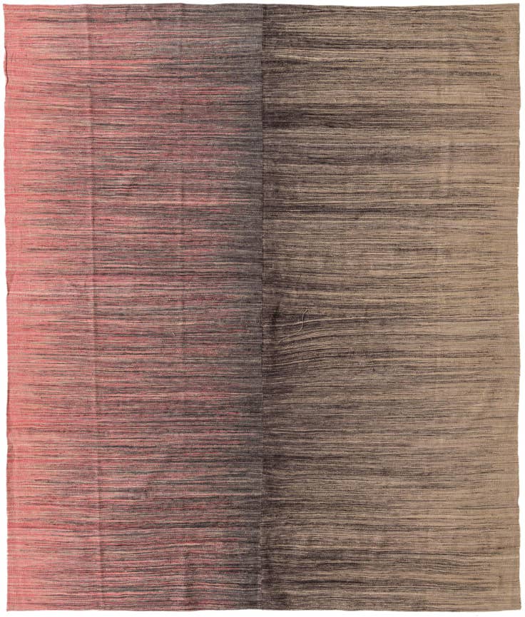 Detail image of 8' x 9' 7 Hand Woven Kilim Modern Wool Rug