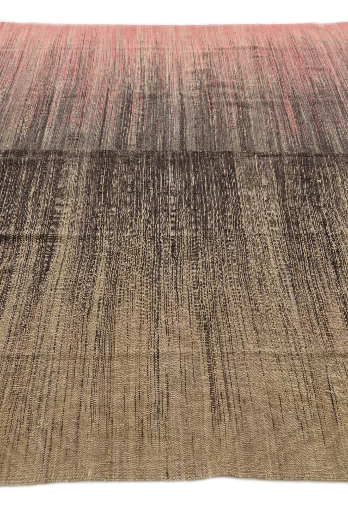 8' x 9' 7 Hand Woven Kilim Modern Wool Rug