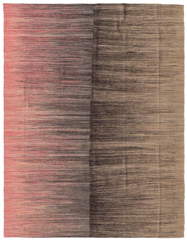 Detail image of 8' x 9' 7 Hand Woven Kilim Modern Wool Rug