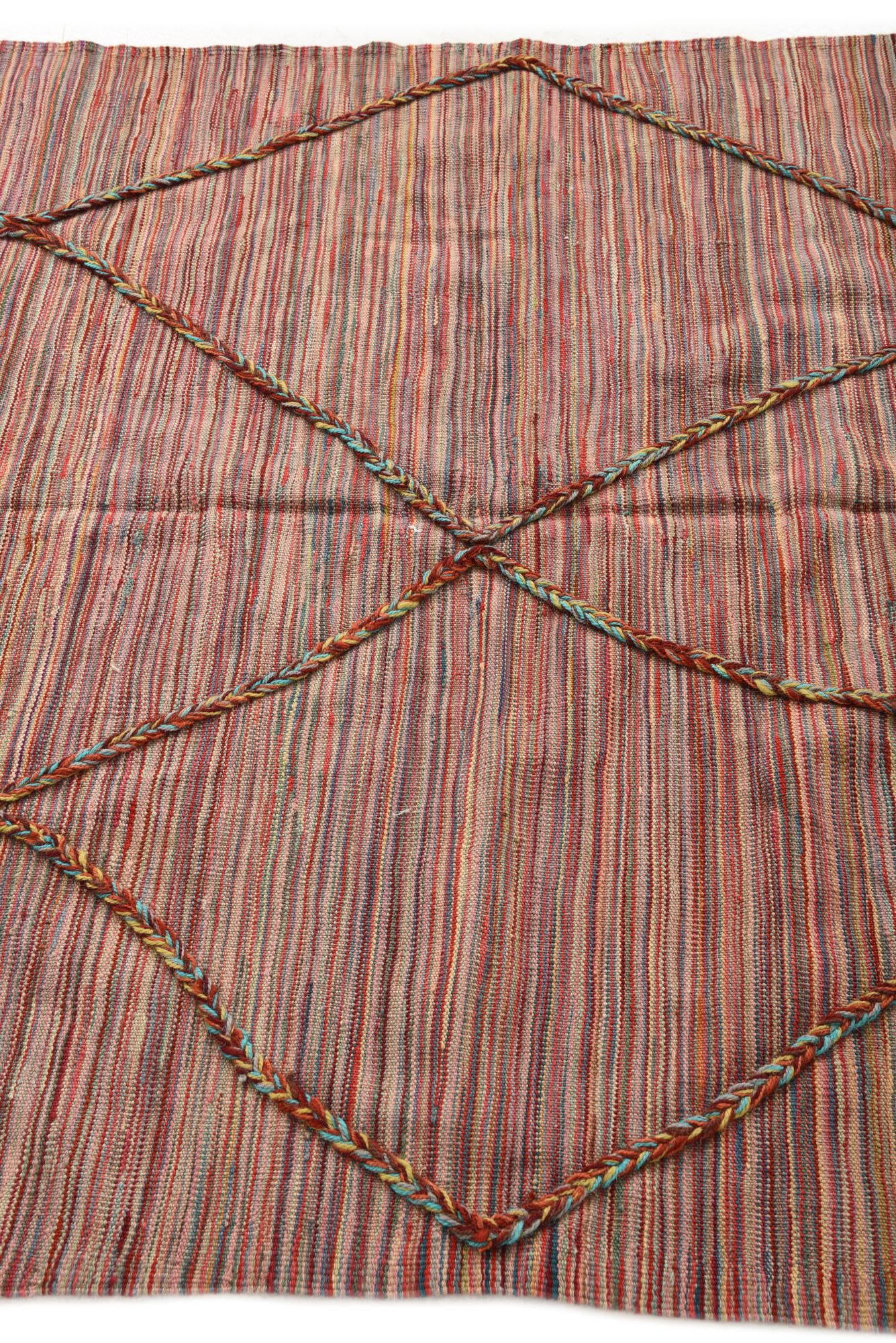 4' 7 x 6' 4 Hand Woven Kilim Modern Wool Rug