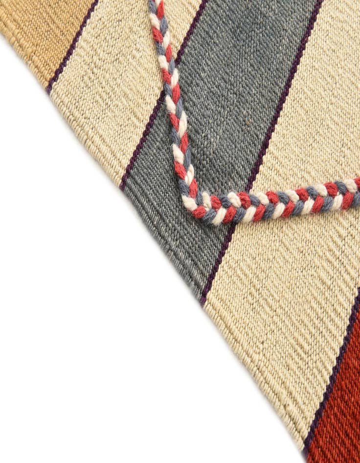 Detail image of 4' 8 x 6' 2  Hand Woven Kilim Modern Wool Rug