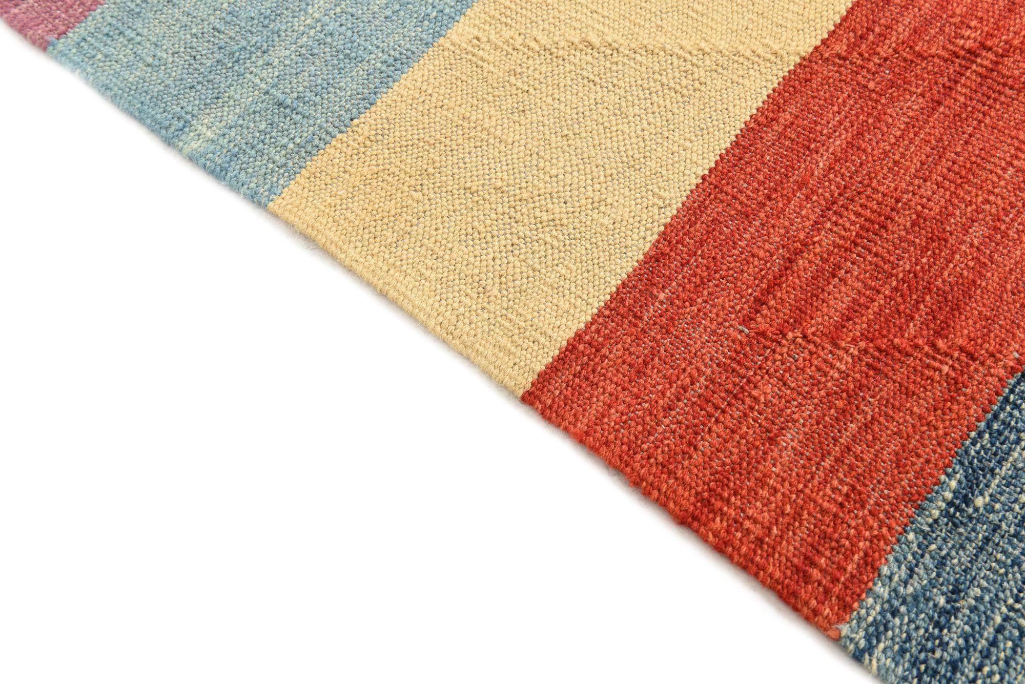 6' 6 x 9' 10 Hand Woven Kilim Modern Wool Rug
