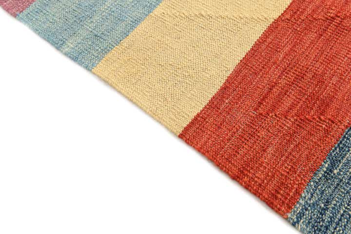 6' 6 x 9' 10 Hand Woven Kilim Modern Wool Rug