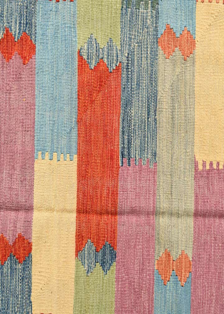 6' 6 x 9' 10 Hand Woven Kilim Modern Wool Rug
