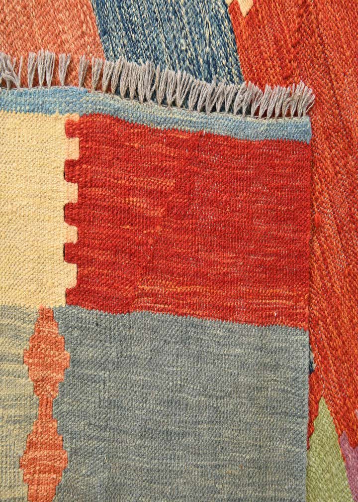 6' 6 x 9' 10 Hand Woven Kilim Modern Wool Rug