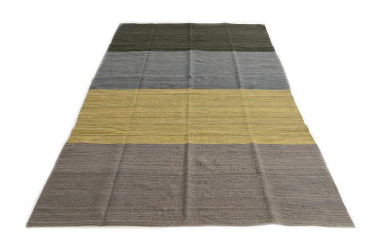 Detail image of 5' x 7' 10 Hand Woven Kilim Modern Wool Rug