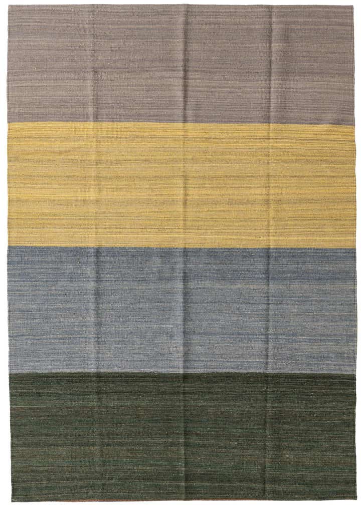 5' x 7' 10 Hand Woven Kilim Modern Wool Rug