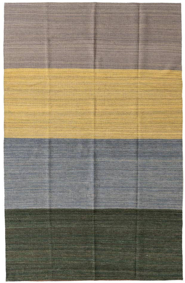 Detail image of 5' x 7' 10 Hand Woven Kilim Modern Wool Rug