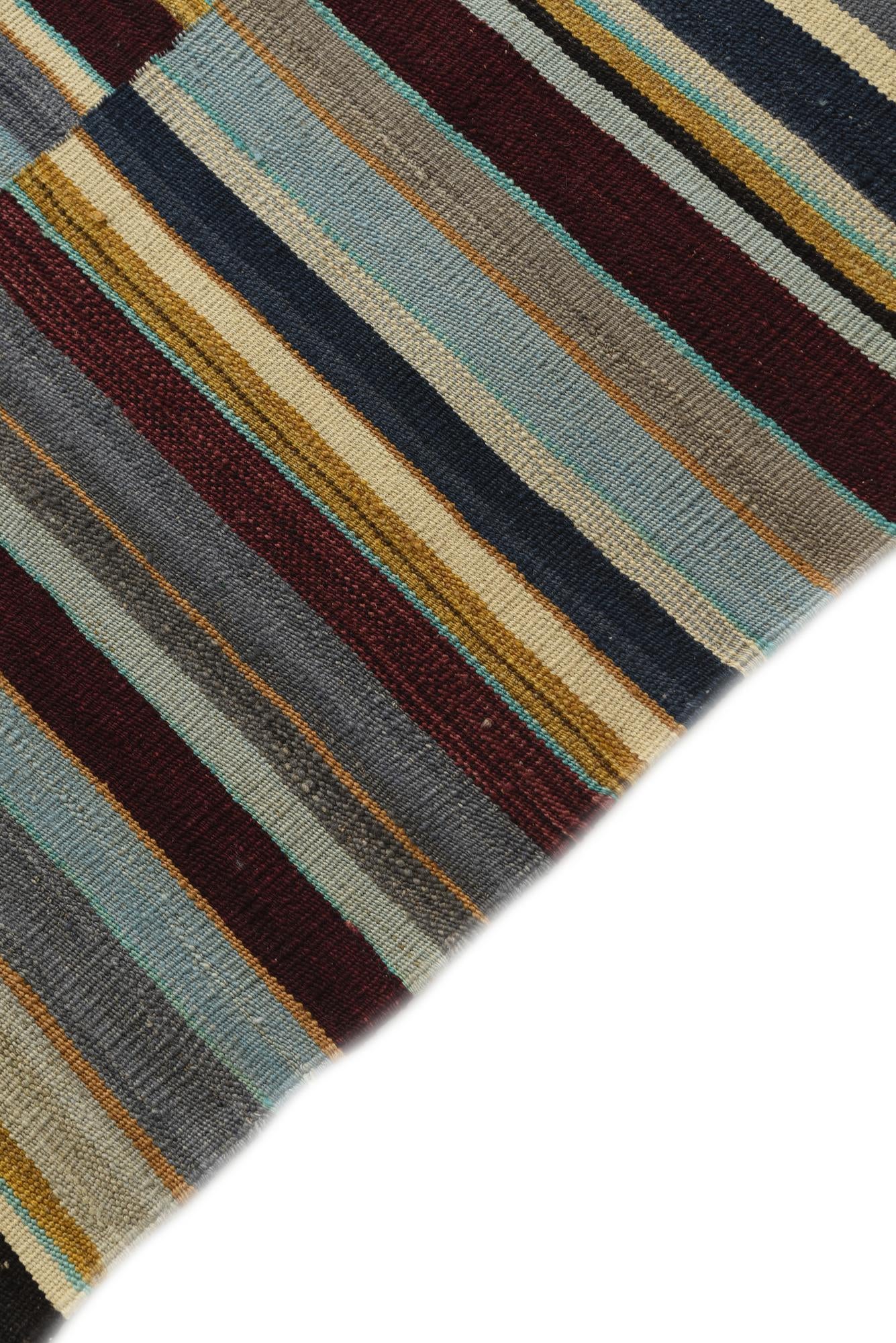 4' 8 x 6' 2 Hand Woven Kilim Modern Wool Rug