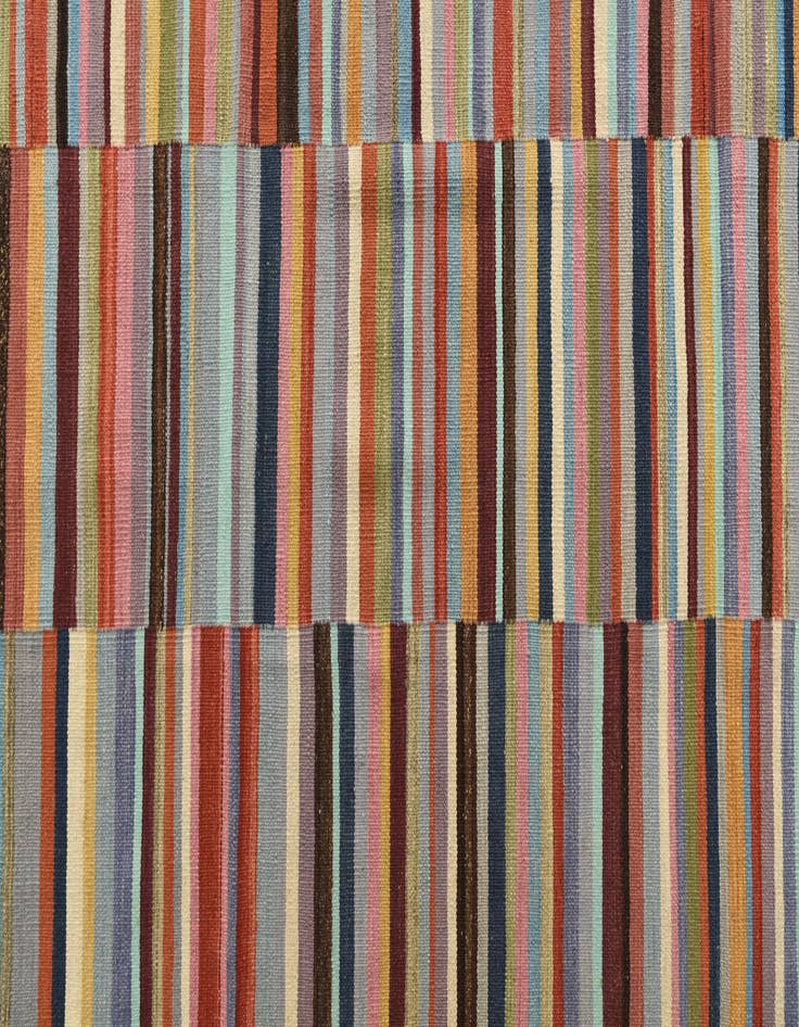 Detail image of 6' x 7' 9 Hand Woven Kilim Modern Wool Rug