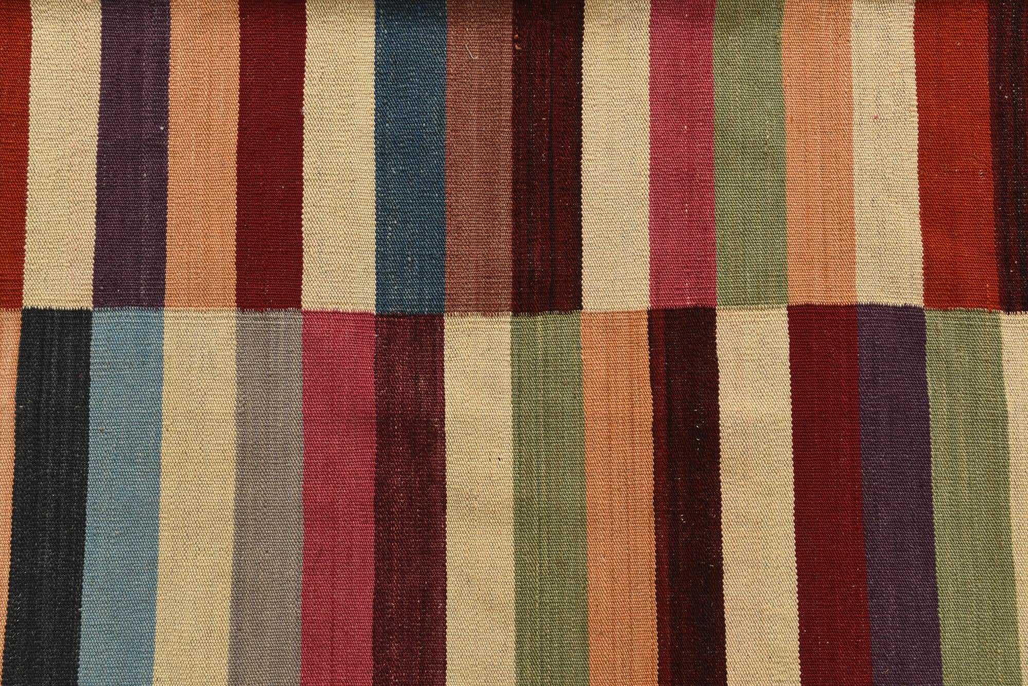8' 2 x 11' 1 Hand Woven Kilim Modern Wool Rug