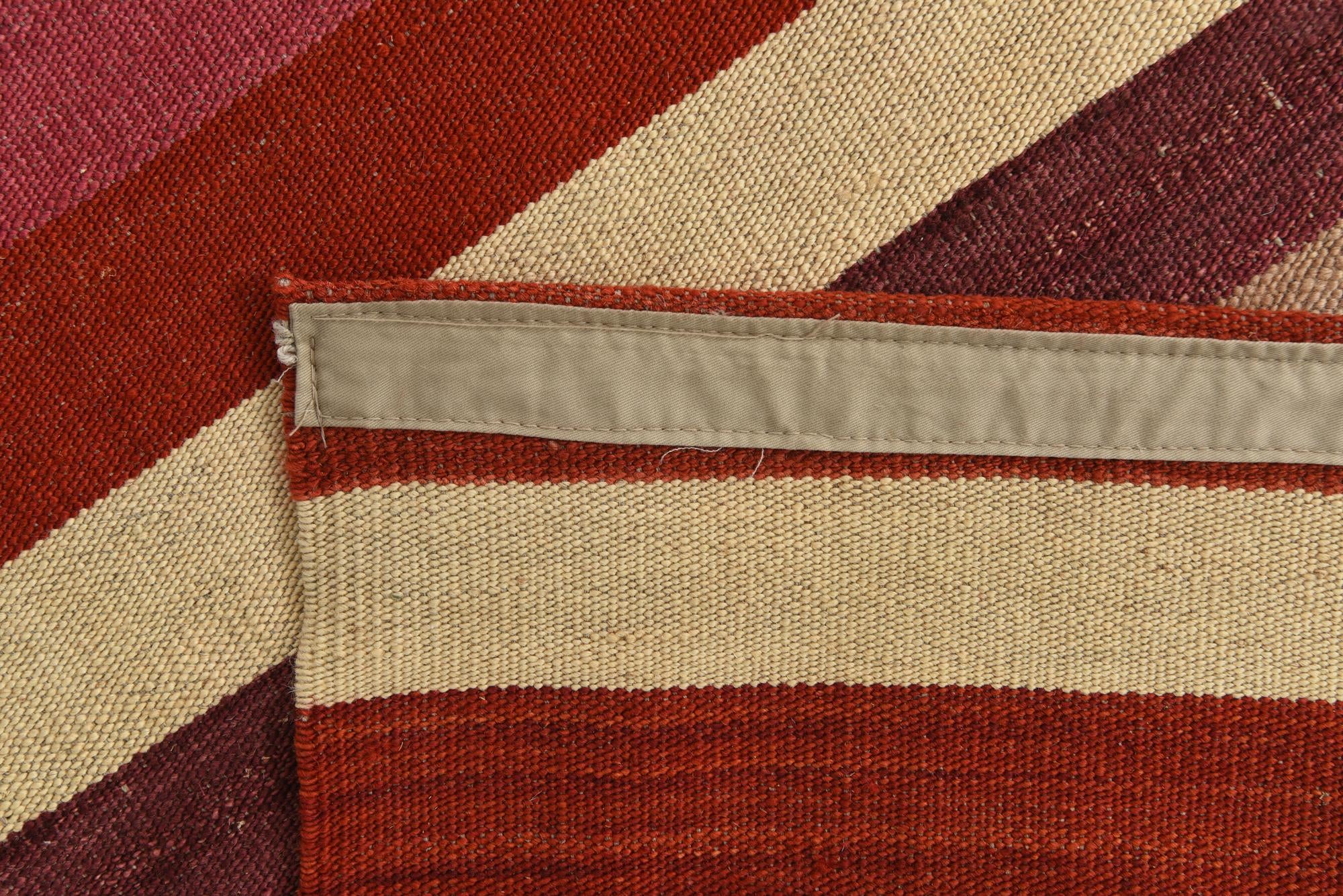 8' 2 x 11' 1 Hand Woven Kilim Modern Wool Rug