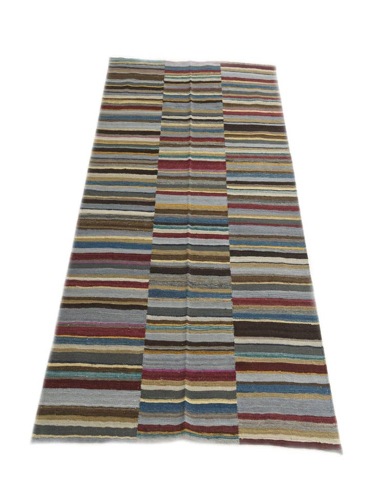 Detail image of 4' 8 x 6' 5  Hand Woven Kilim Modern Wool Rug