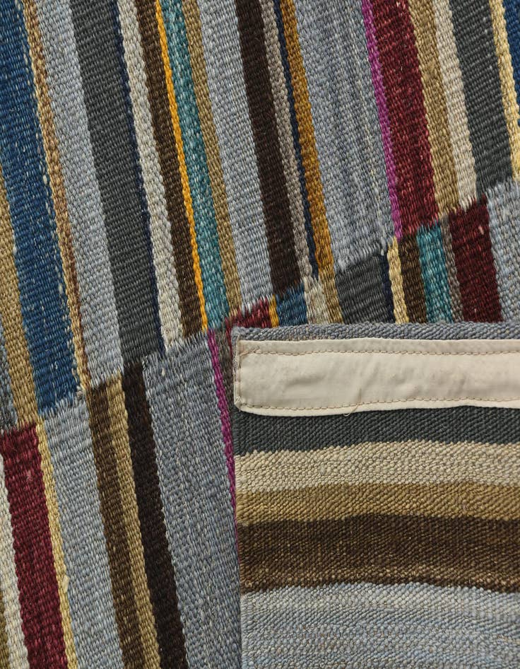 Detail image of 4' 8 x 6' 5  Hand Woven Kilim Modern Wool Rug