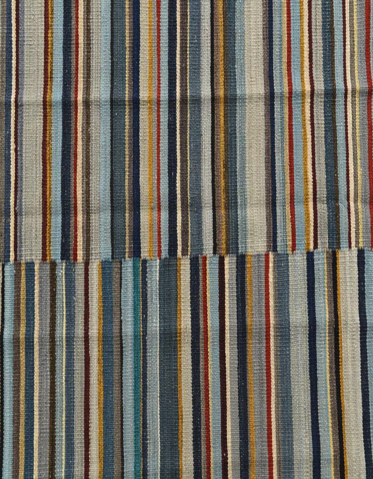 Detail image of 4' 8 x 6' 5  Hand Woven Kilim Modern Wool Rug