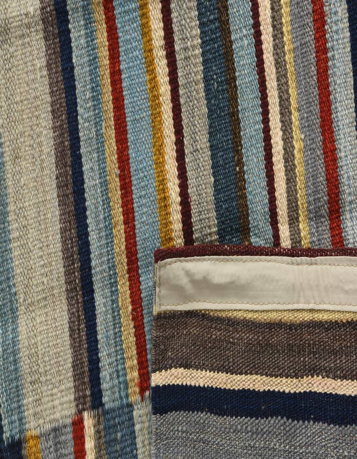 Detail image of 4' 8 x 6' 5  Hand Woven Kilim Modern Wool Rug