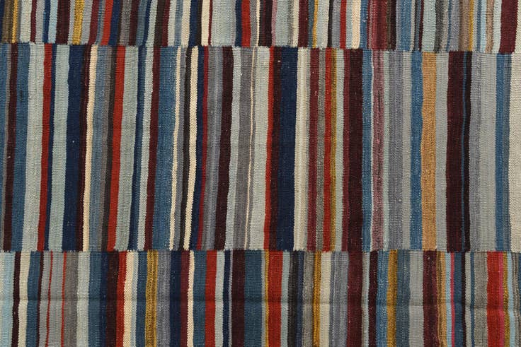Detail image of 8' 3 x 9' 9 Hand Woven Kilim Modern Wool Rug